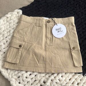 Princess Polly Khaki Mini Skirt